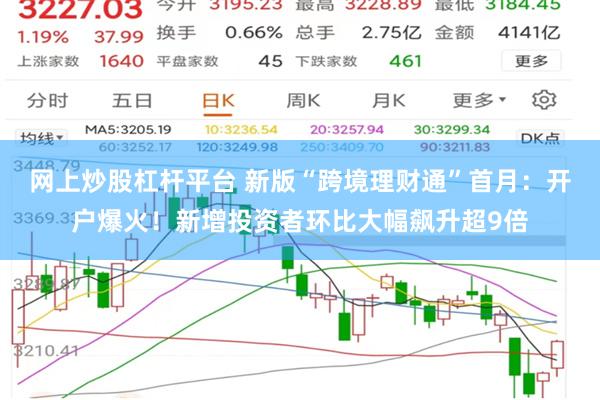 网上炒股杠杆平台 新版“跨境理财通”首月:开户爆火!新增投资者环比大幅飙升超9倍