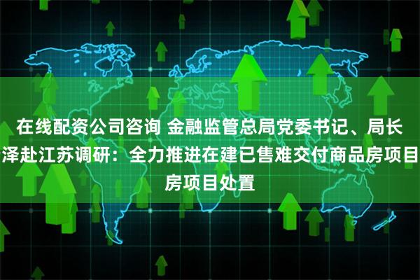 在线配资公司咨询 金融监管总局党委书记、局长李云泽赴江苏调研:全力推进在建已售难交付商品房项目处置