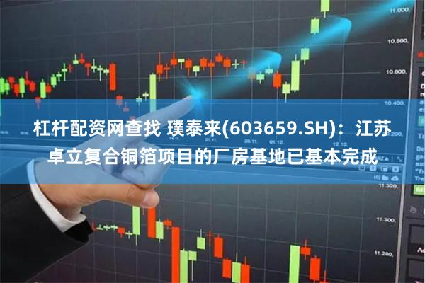 杠杆配资网查找 璞泰来(603659.SH):江苏卓立复合铜箔项目的厂房基地已基本完成