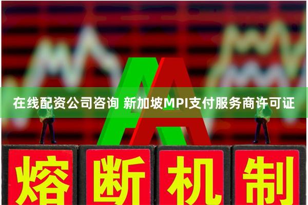 在线配资公司咨询 新加坡MPI支付服务商许可证