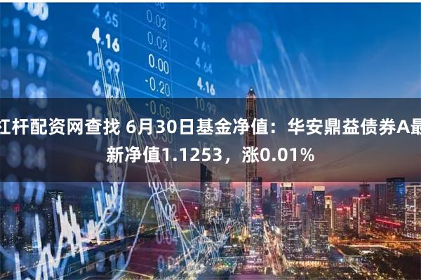 杠杆配资网查找 6月30日基金净值:华安鼎益债券A最新净值1.1253,涨0.01%