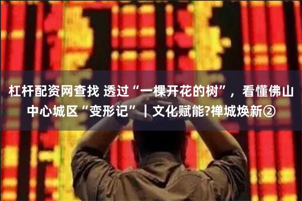 杠杆配资网查找 透过“一棵开花的树”,看懂佛山中心城区“变形记”|文化赋能?禅城焕新②