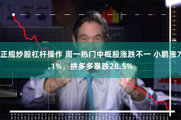 正规炒股杠杆操作 周一热门中概股涨跌不一 小鹏涨7.1%,拼多多暴跌28.5%