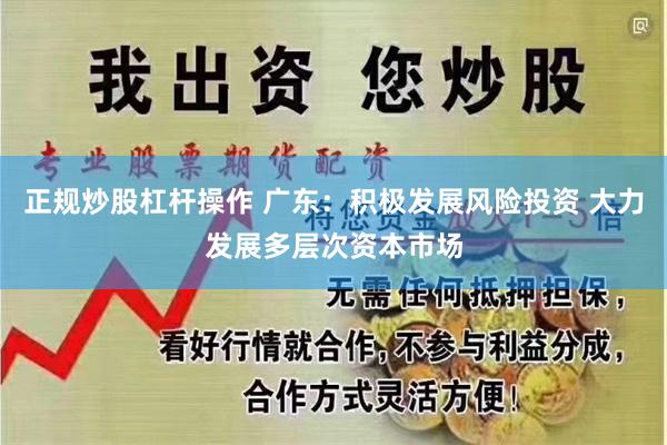 正规炒股杠杆操作 广东:积极发展风险投资 大力发展多层次资本市场