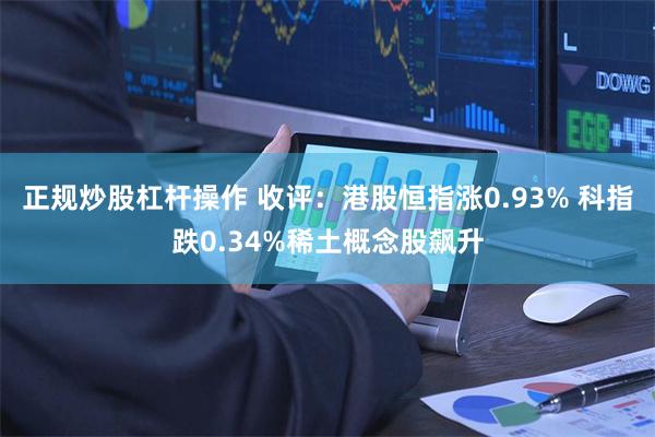 正规炒股杠杆操作 收评:港股恒指涨0.93% 科指跌0.34%稀土概念股飙升